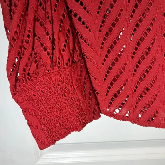 NWT Chico’s Moroccan lace shirt color smoked paprika size 14 (2.5) - Picture 3 of 7